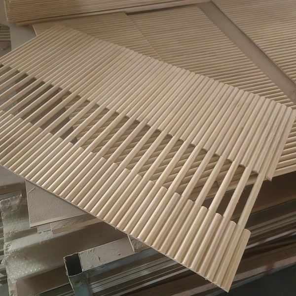 Factory Wholesale Price Flexible Curved Fluted Wall Panel Cladding Slat Colored Bendable Wall Paneling