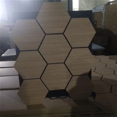 Ulkomaalainen kuusikulmainen akustiset seinäpaneelit